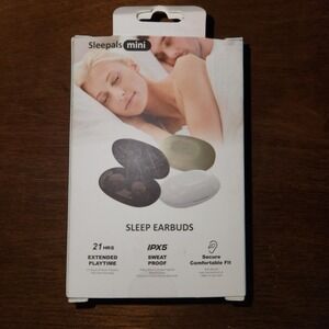 Bluripp Sleepals Mini Noise Reduction Sleep Earbuds Game Music Sweat Proof White